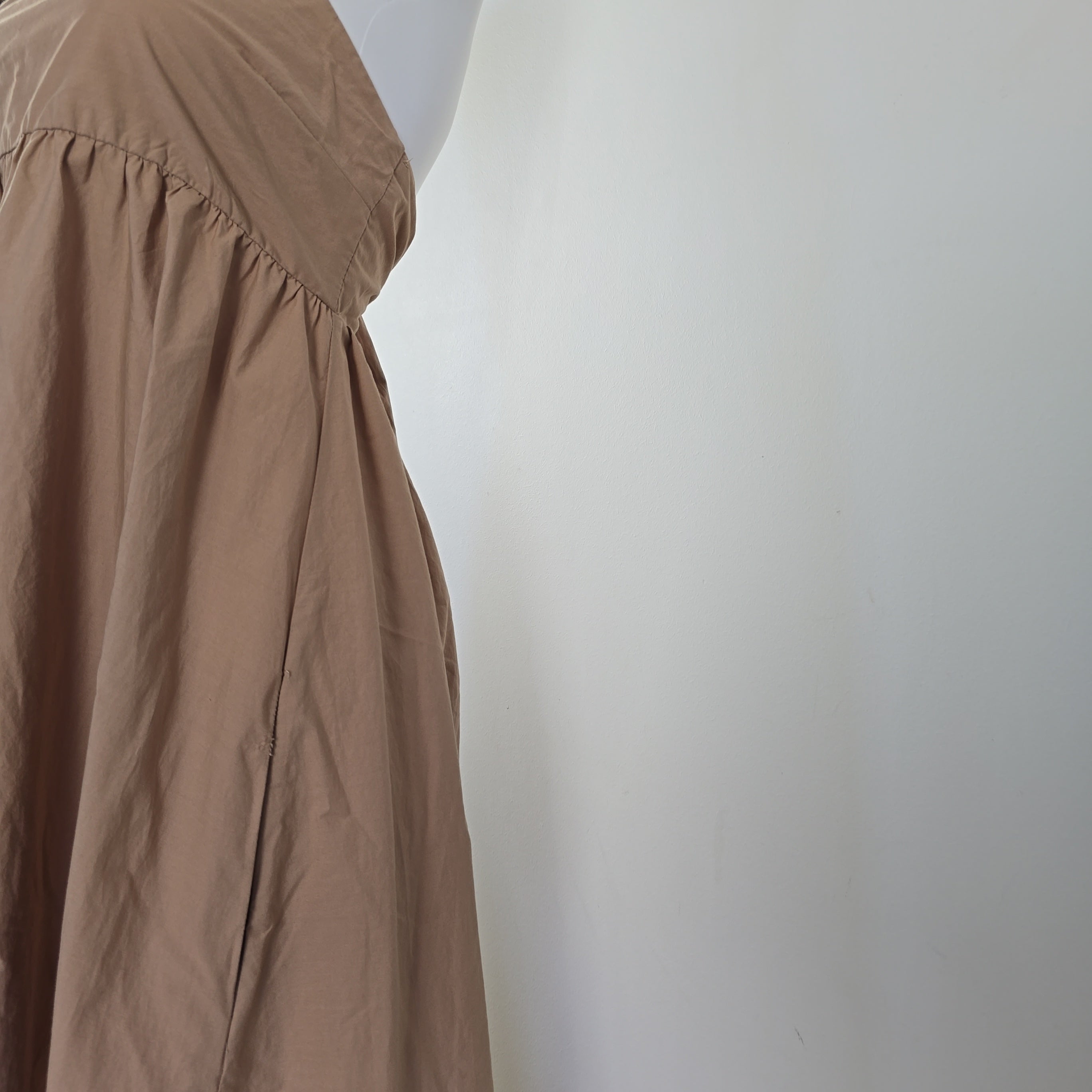Brown fabric on a white background