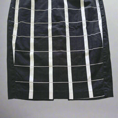 Veronika Maine Black, White & Beige Checkered Pencil Skirt – AU 10