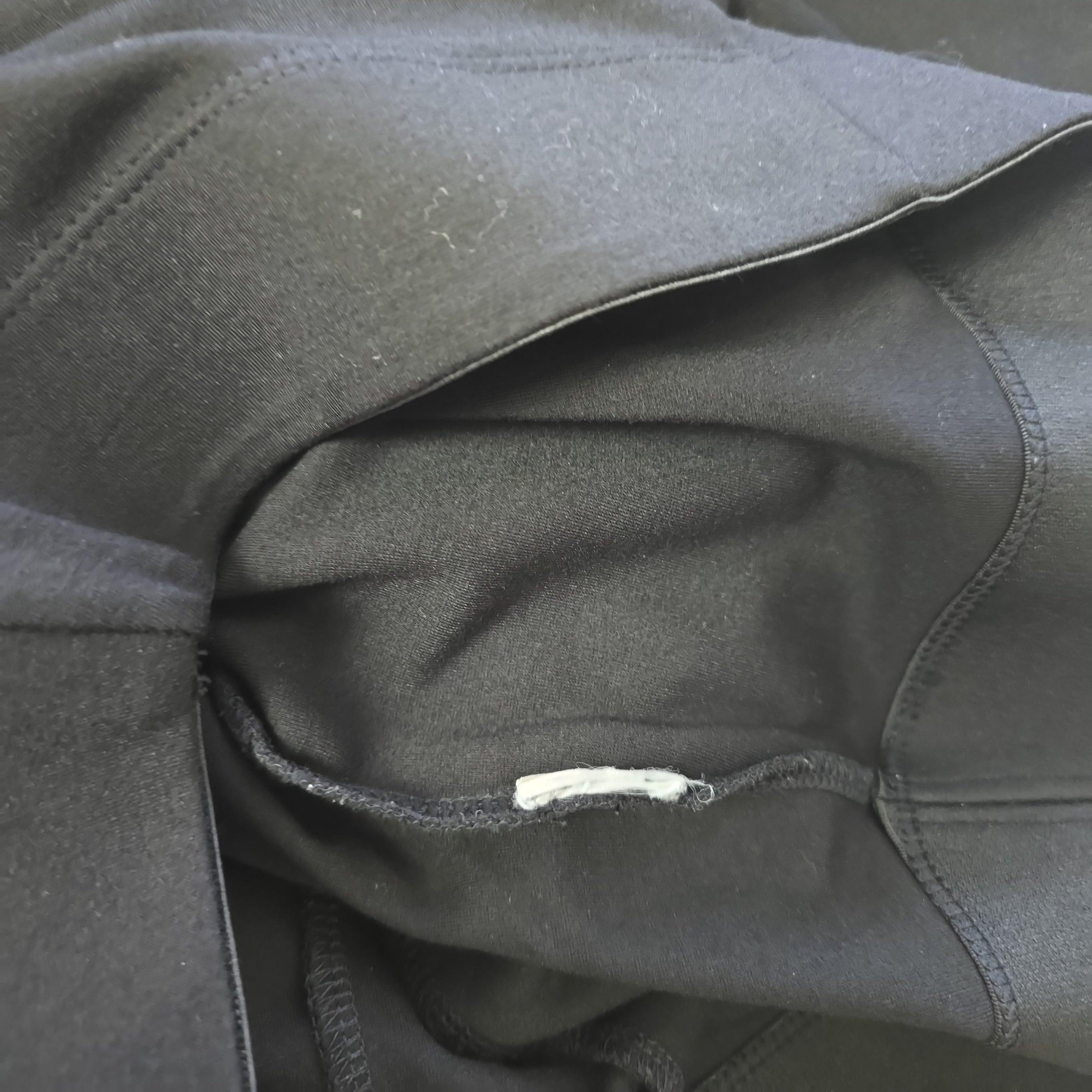Close-up of a black fabric texture
