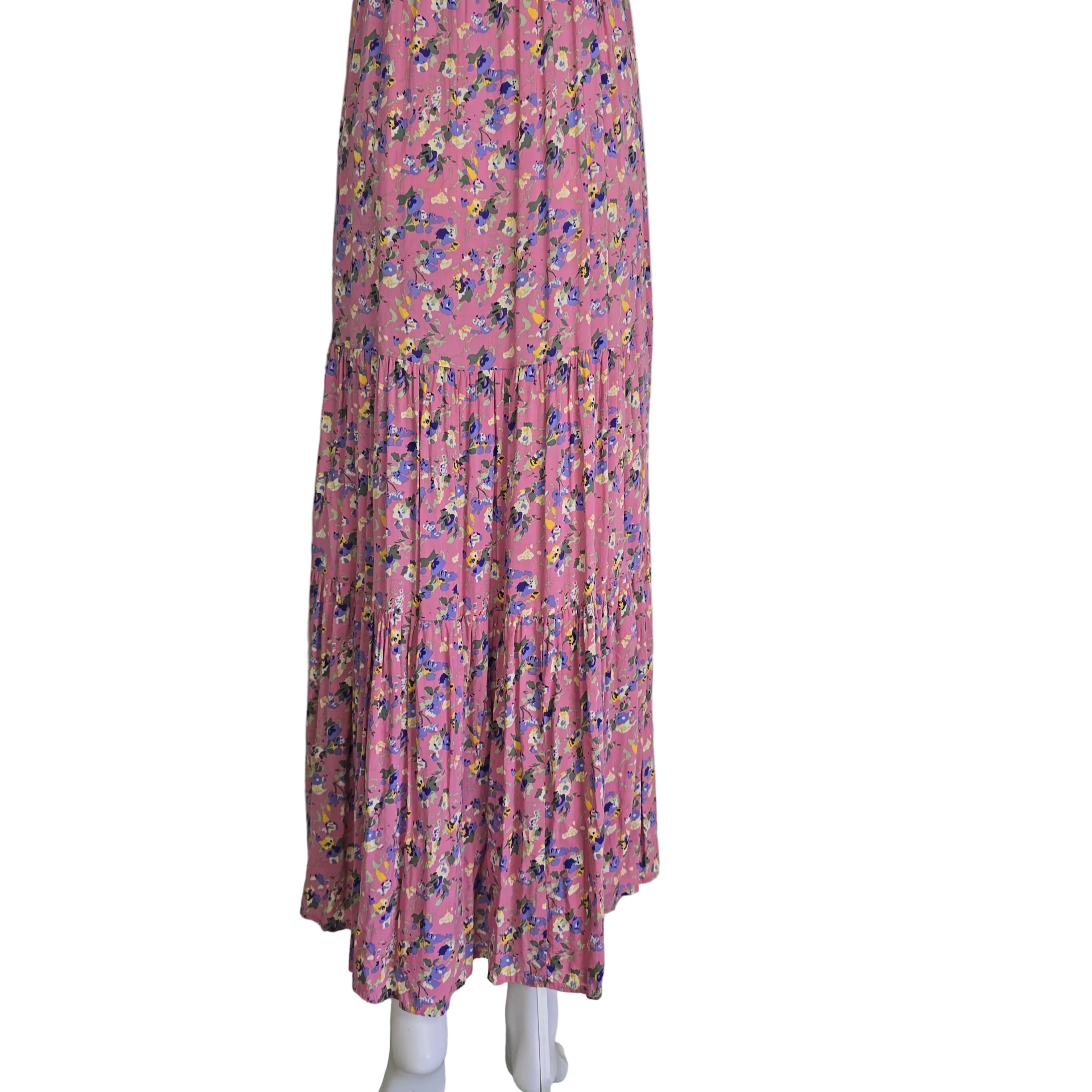 Pink floral dress on a light background