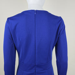 Unsigned Blue Long Sleeved Dress - Size AU 10