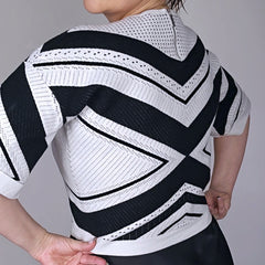 Karen Millen Black and White Top - Size: M