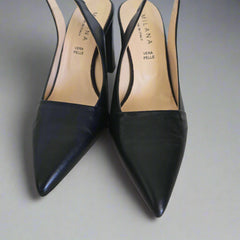 Milana Black Slingback Heels