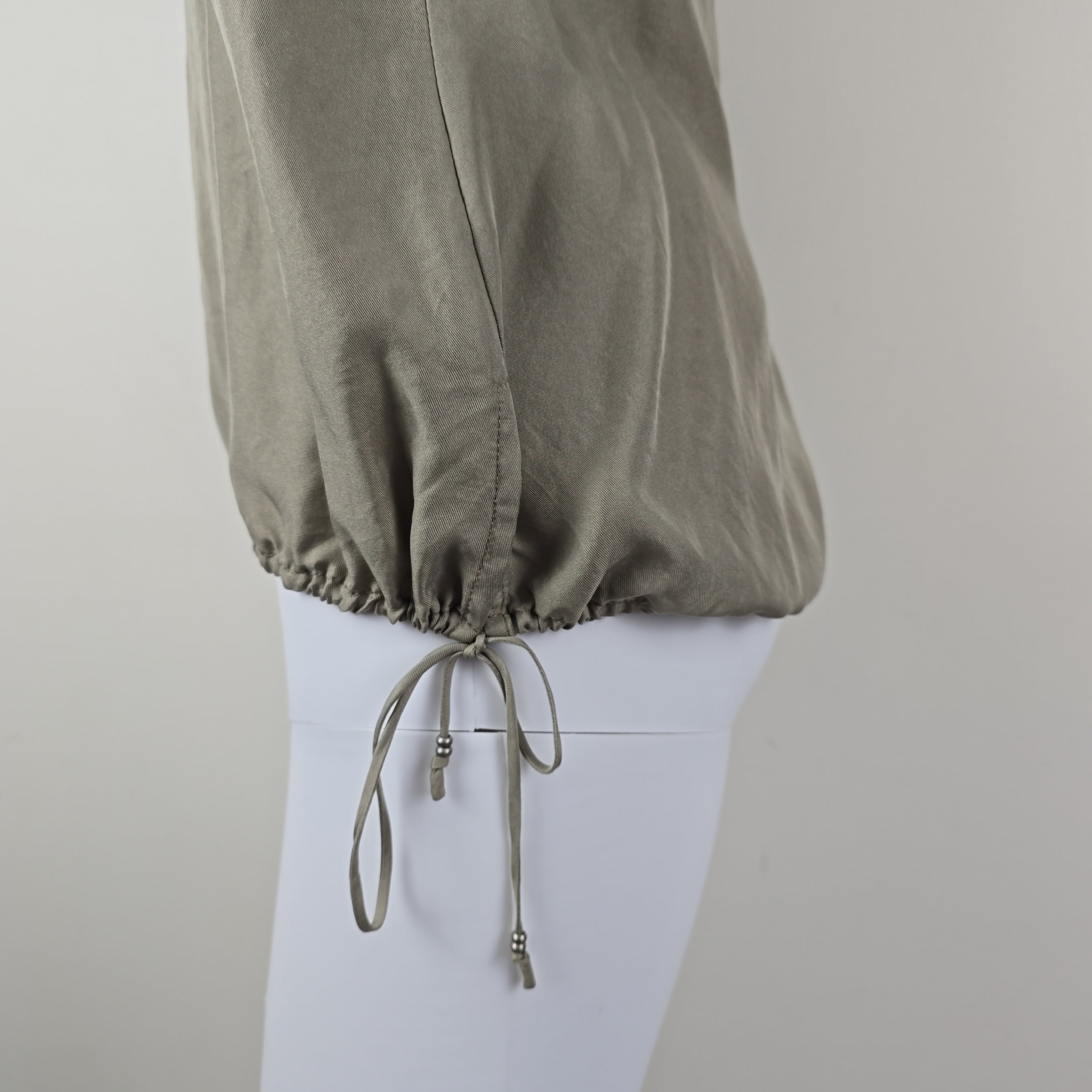 Gray fabric on a light gray background