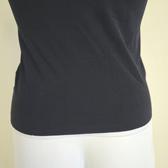 Black tank top on a light background