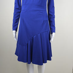 Unsigned Blue Long Sleeved Dress - Size AU 10