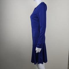 Unsigned Blue Long Sleeved Dress - Size AU 10