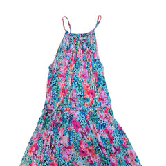 Floral patterned dress on a light background