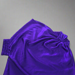 Scanlan & Theodore Violet Purple Silk Draped Top - Size: AU 8