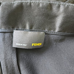 Stunning Authentic FENDI Black Silk Skirt – IT 44
