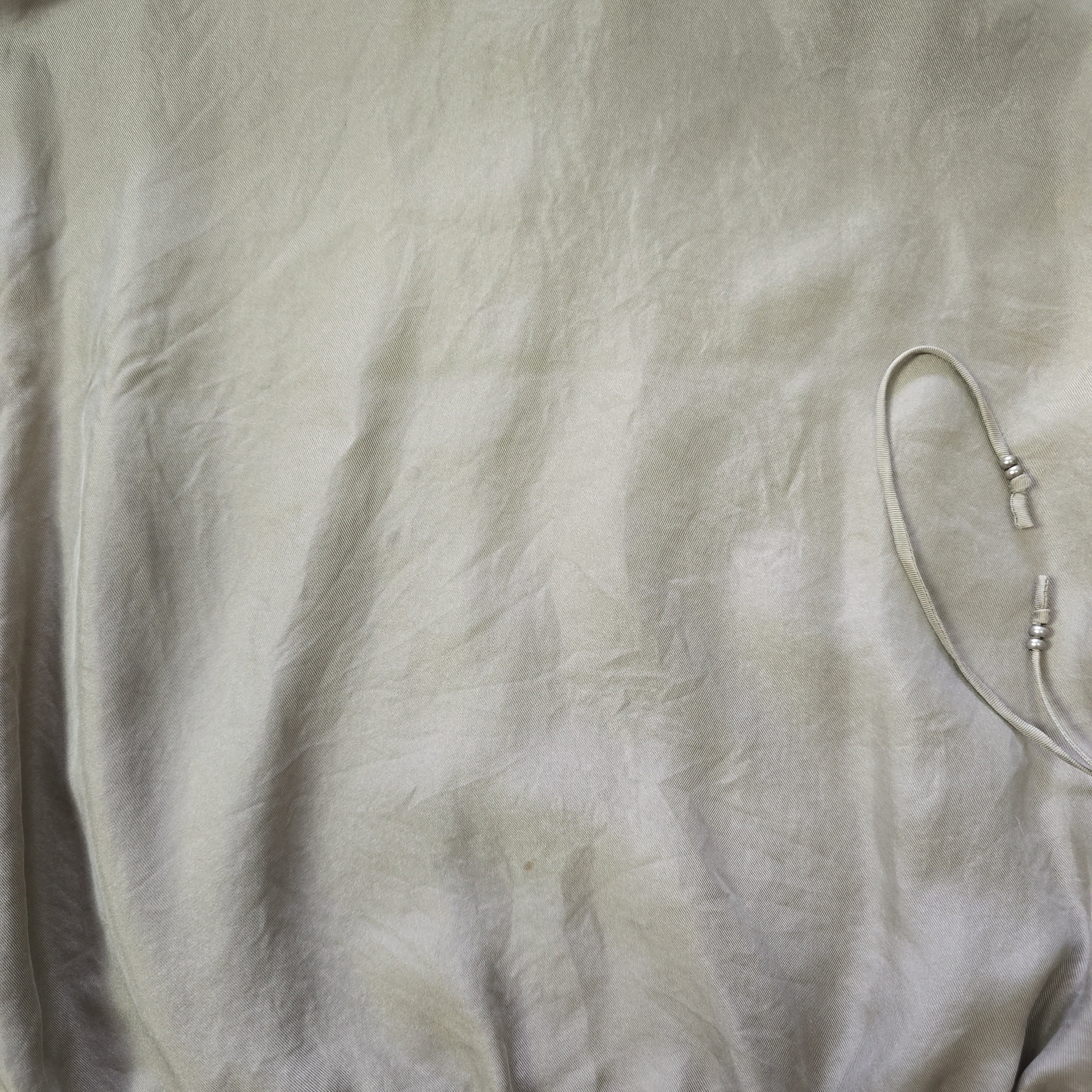 Close-up of grey fabric