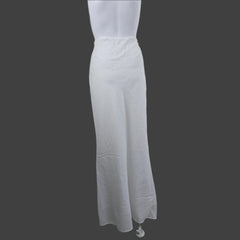 Charcoal White Linen Maxi Skirt - Size: AU12