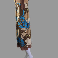 Butterfly-patterned fabric on a white surface