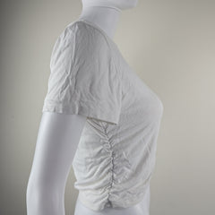 White t-shirt on a light background