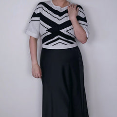 Karen Millen Black and White Top - Size: M