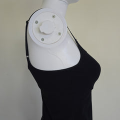 Black tank top on a light background