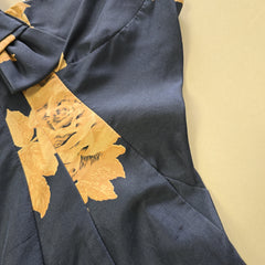 Trelise Cooper Cupids Bow Rosary Navy and Gold Dress - Size: AU 10