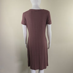 LIU•JO Plum-Purple Gathered Dress (IT 46)
