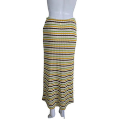 Striped maxi skirt on a light background