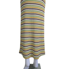 Striped maxi skirt on a light background