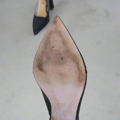 Milana Black Slingback Heels