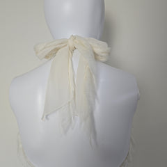 White top on a white background