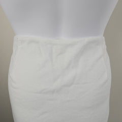 Charcoal White Linen Maxi Skirt - Size: AU12