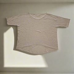 Oroton Gold-Beige Metallic Knit Top - Size: International L