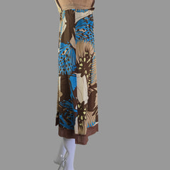 Dress with a butterfly pattern on a white surface