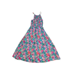 Floral patterned dress on a light background