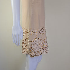 Beige dress on a light background