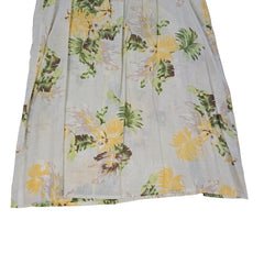 Floral mini dress on a light background