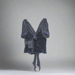 Christian Dior Silver Evening Top - Size: FR 38 (AU 10)