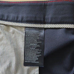 Tommy Hilfiger Cropped Straight Navy Pants - Size: AU 8