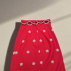 Vintage Pink Flower Power Skirt