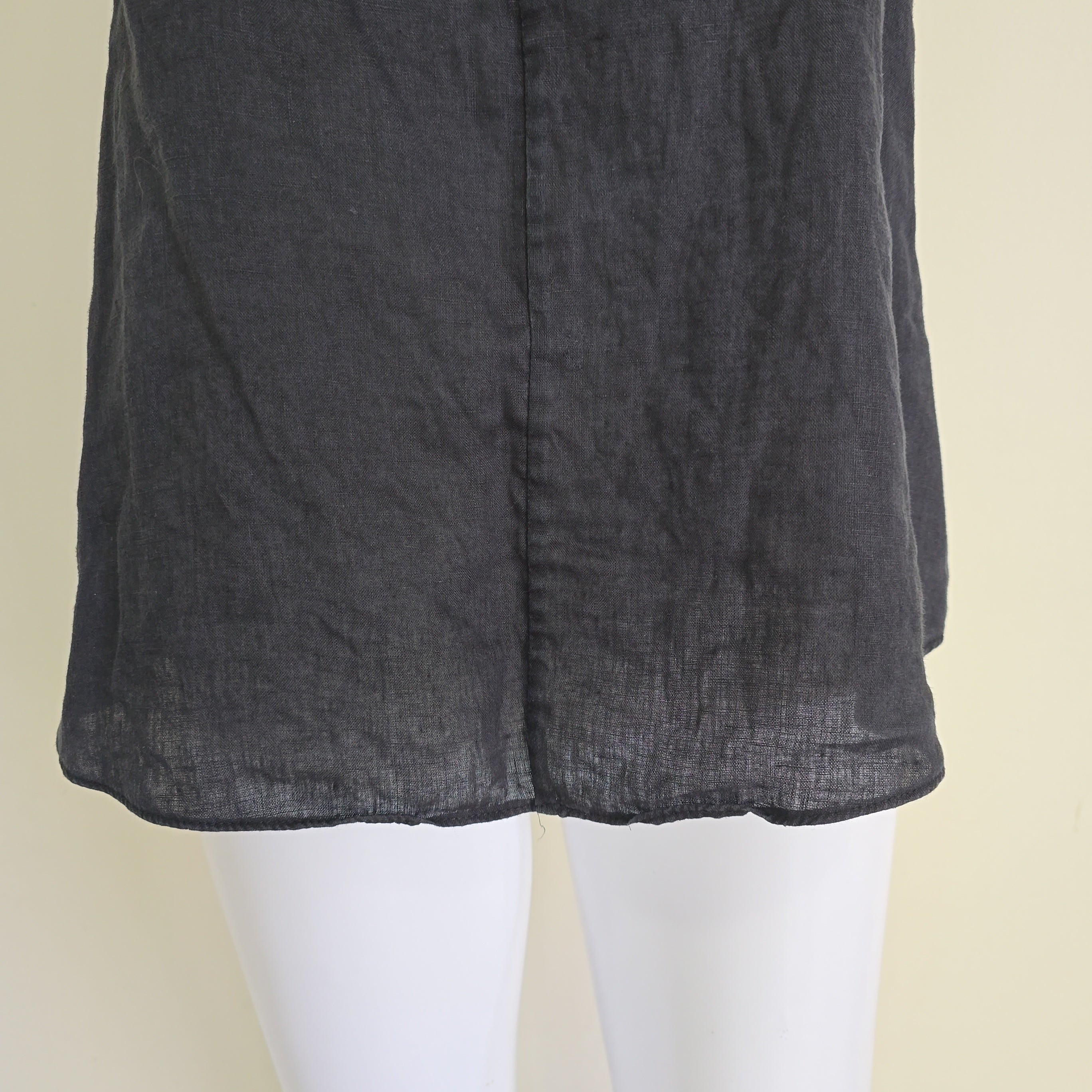 Black top on a light background