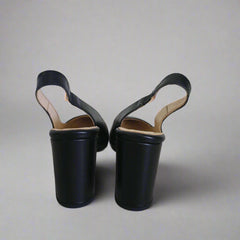 Milana Black Slingback Heels