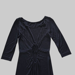 Black dress on a light background