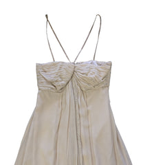 Beige dress on a light background