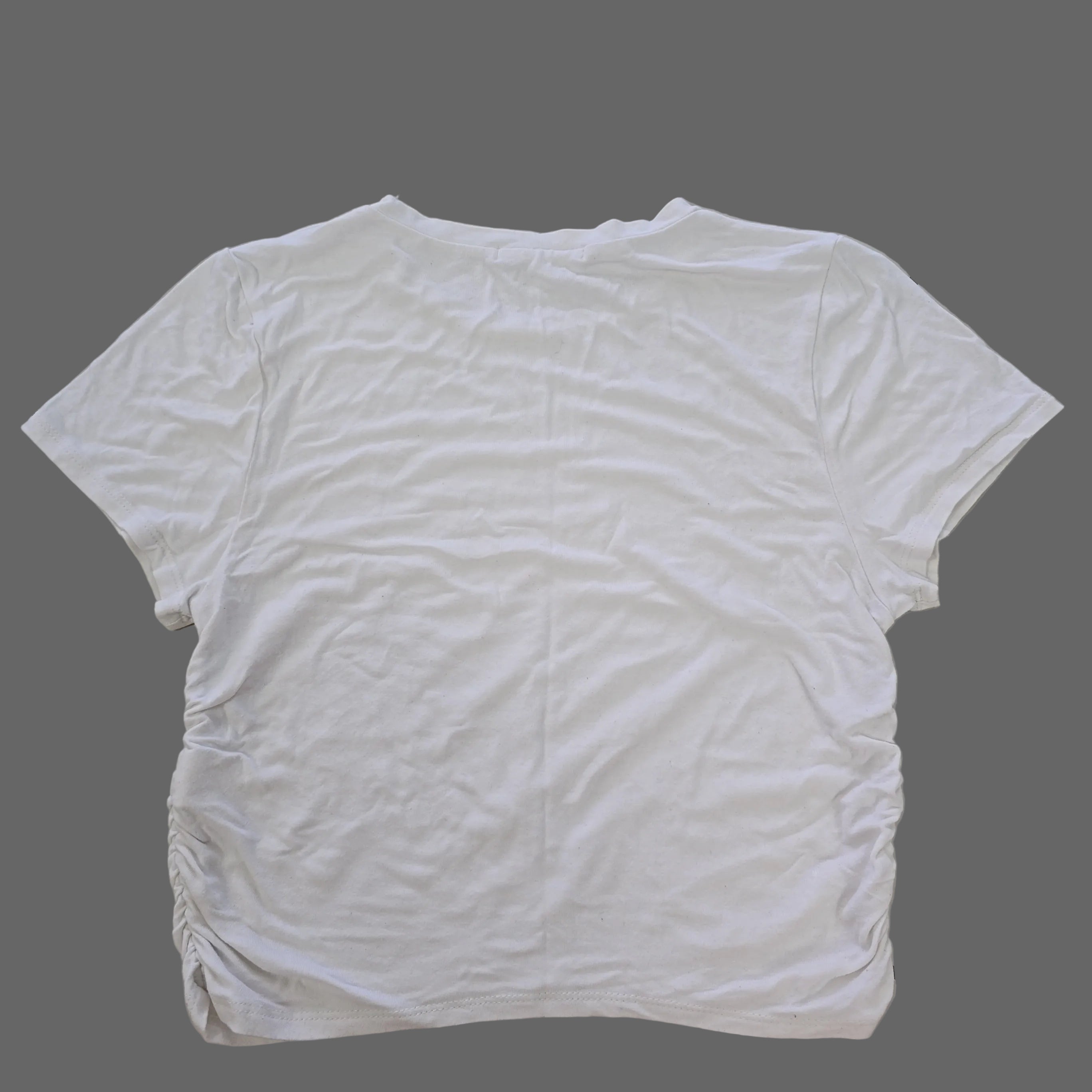 White t-shirt on a light background