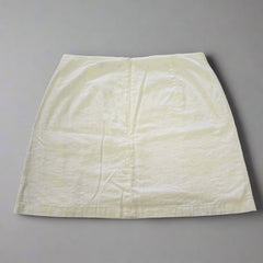 Glassons White Linen Mini Skirt – Effortless Everyday Essential - Size: AU 10