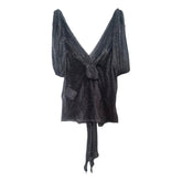 Christian Dior Silver Evening Top - Size: FR 38 (AU 10)