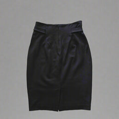 Oroton Black Skirt with Gold Details