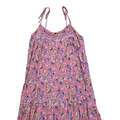 Pink floral dress on a light background