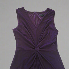 David Meister Maroon Draped Dress – Size AUS 10 / US 6
