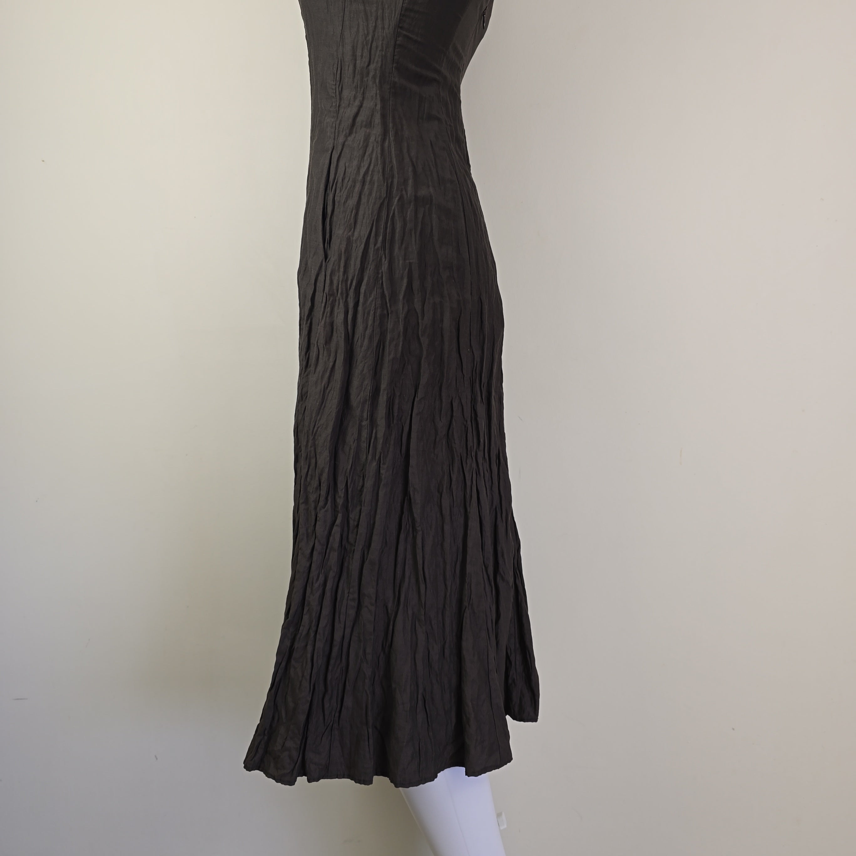 Black dress on a white background