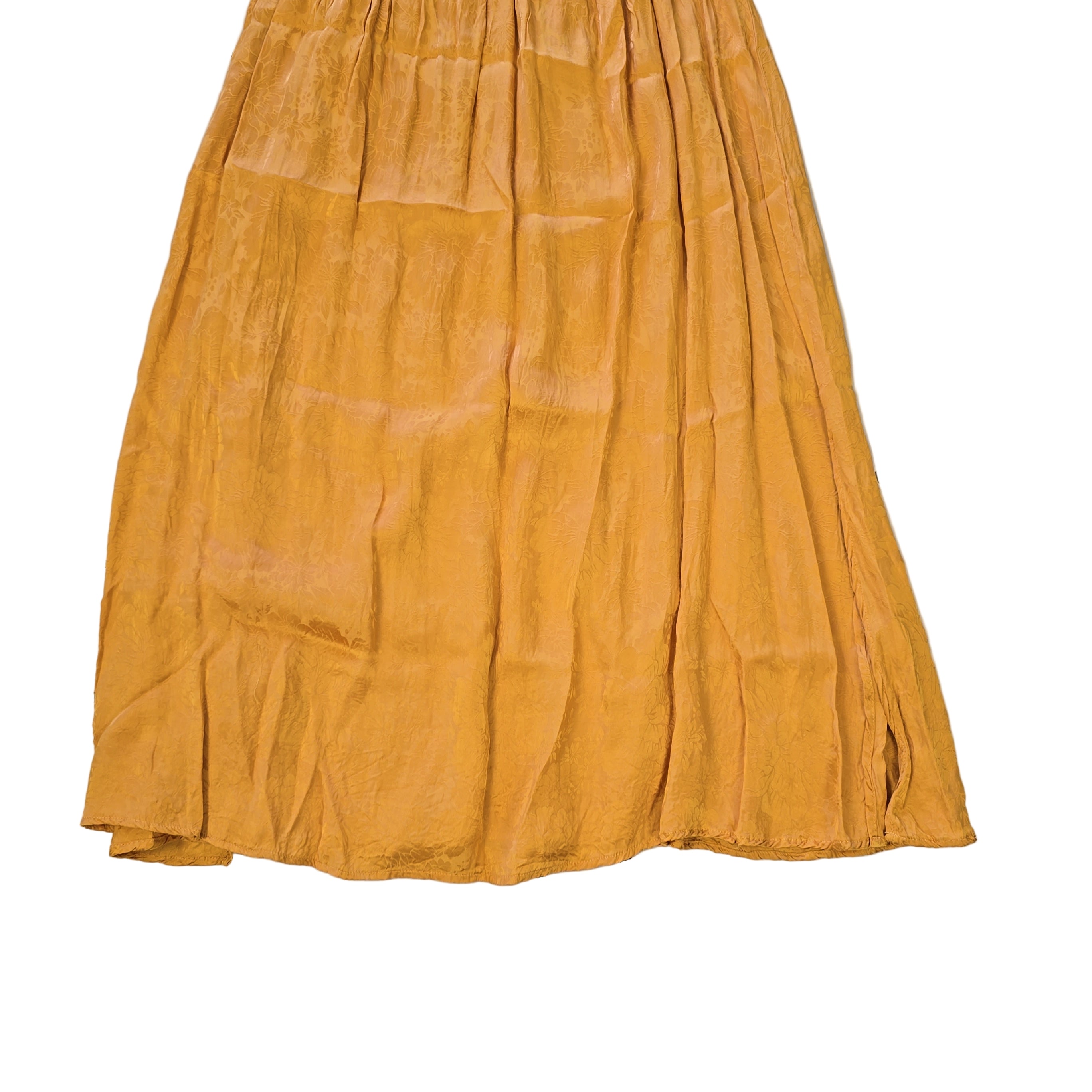 Yellow dress on a light background