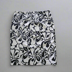 Veronika Maine Black and White Bold Print Pencil Skirt – AU 14