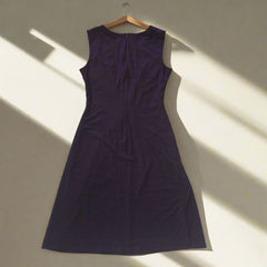 David Meister Maroon Draped Dress – Size AUS 10 / US 6