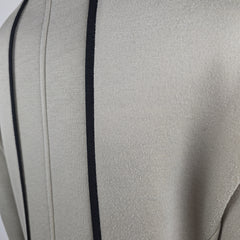 Emporio Armani Beige and Black Contrast-Trim Coat – IT 46